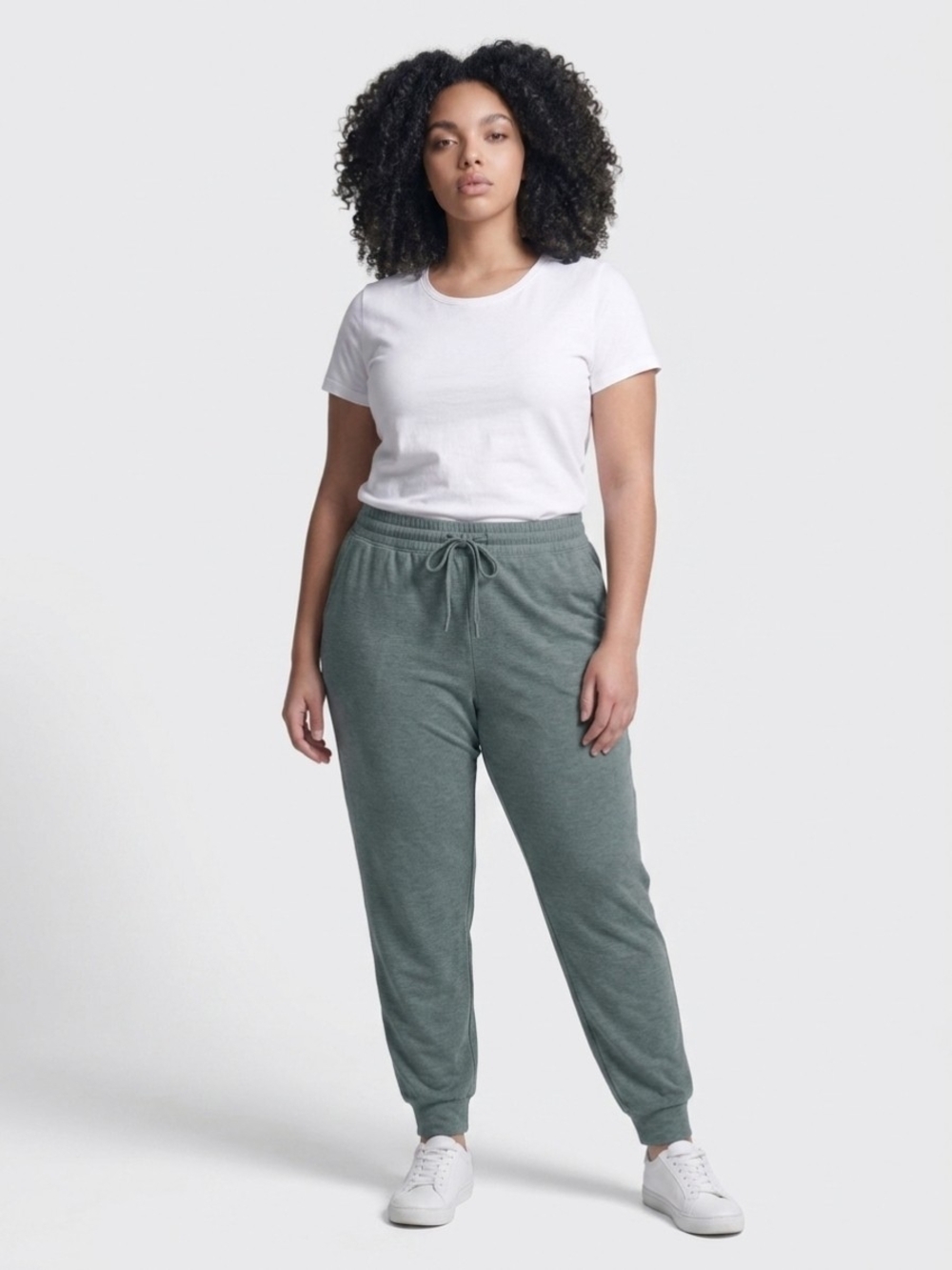 Kirkland Signature Heather Green Drawstring Joggers